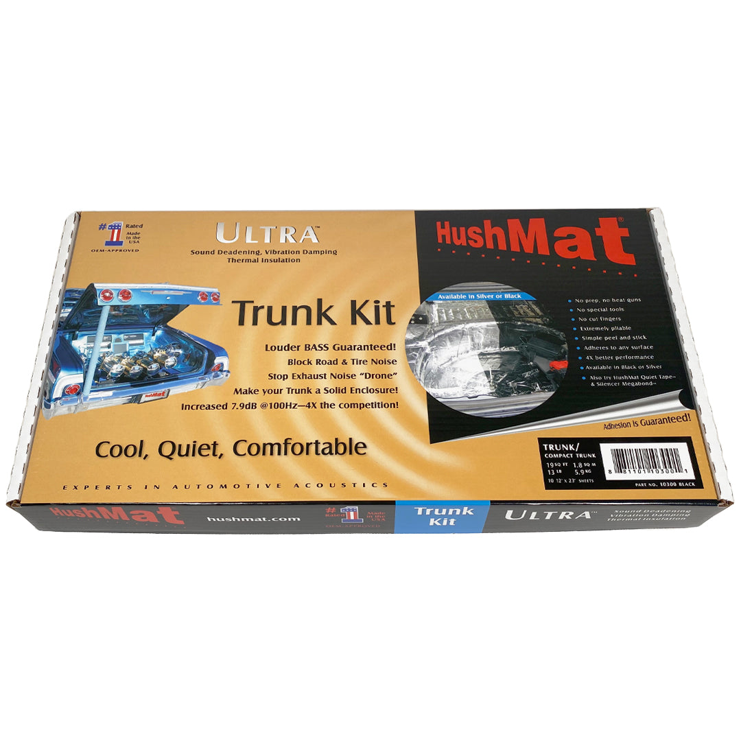 Trunk Kit has 10 sheets of 12 in x 23 in Ultra with Black Foil. Total –  HushMat®