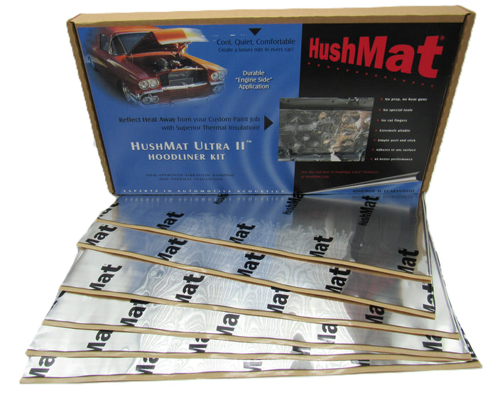 Hoodliner Insulation and Sound Reduction Mat with Ultra Heat Reflective Pads. Total 11.5 sq ft.