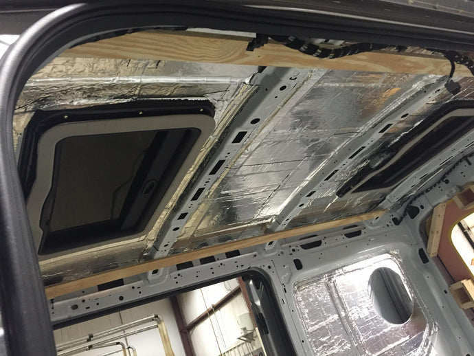 HushMat Custom Vehicle Sound Deadening and Thermal Insulation Roof Kit insulates your vehicle roof from radiant heat and rattles.