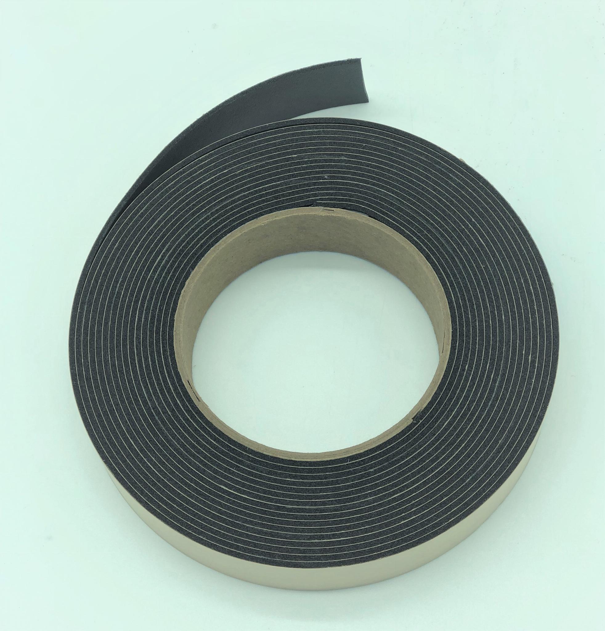 Quiet Tape is a soft, pliable, single-sided foam tape with adhesive  backing. One Roll - 1 in x 20 ft.